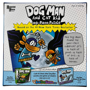 University Games, Dog Man And Cat Kid 100-Piece Puzzle. 14 Inch By 19 Inch Puzzle Of Dav Pilkey’S Crime Fighting Duo Contains 100 Pieces For Challenging Fun. Ages 6 And Up.