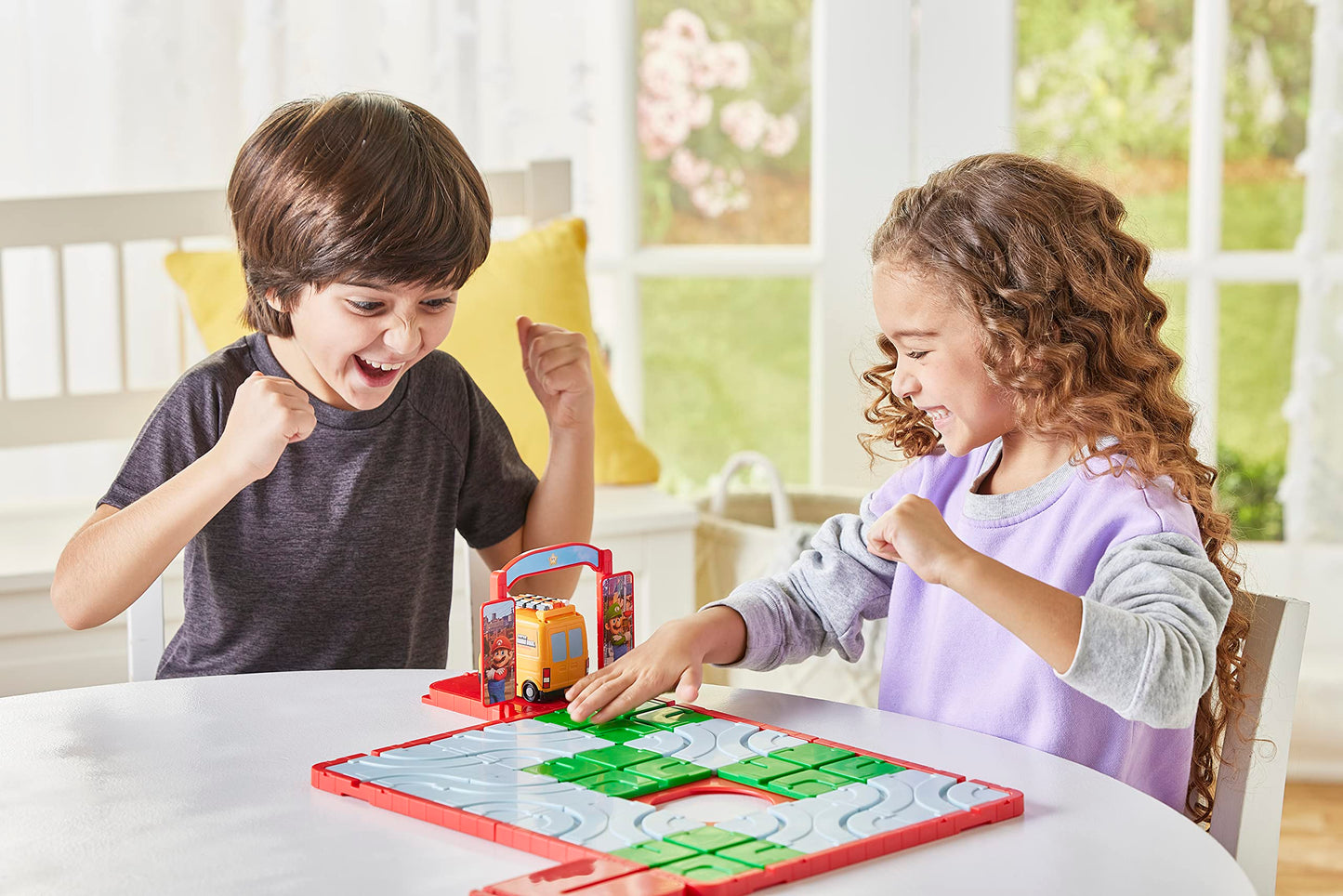 Epoch Games Super Mario Route 'N Go - Tabletop Skill And Action Game For 1-2 Players - A Fast-Paced Game Of Skill And Strategy