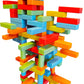 Wooden Bricks 45 Magnetic Building blocks, magnetic building set consisting of 25 colorful wooden bricks with 2 magnets, 15 colo