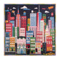 Kate Spade New York 500 Piece Puzzle, 22"x22", Paper, City That Never Sleeps, Model KS226830, Includes Storage Box