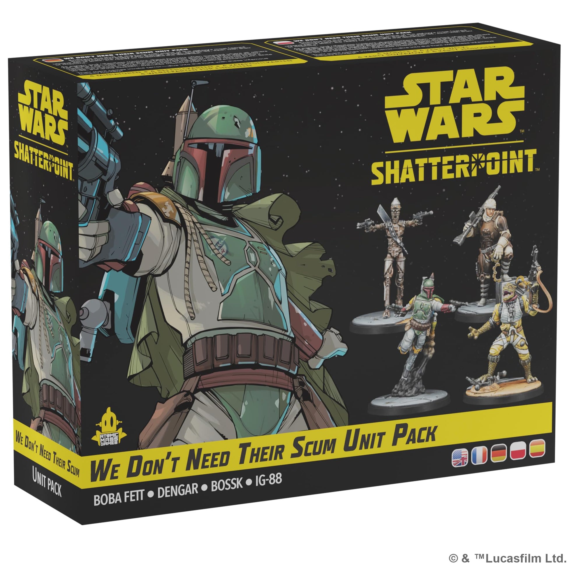 Atomic Mass Games Star Wars Shatterpoint We Dont Need Their Scum Squad Pack - Tabletop Miniatures Game, Strategy Game for Kids 