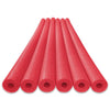 Oodles Of Noodles Deluxe Foam Pool Swim Noodles - 6 Pack Red