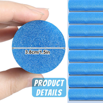 Kathfly 12 Pcs Floating Pool Noodles Foam Tube 1.5 X 35 Inches Floating Foam Tube Round Solid Noodle For Adults Swimming Craft Project(Blue)