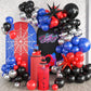 FunHot Spider Balloon Arch Kit - Red Blue Black Balloons for Boys Birthday & Baby Shower Party Decorations, Model B188-29E