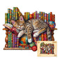 Wooden Puzzles For Adults, Cat Puzzles With Unique Animal Shapes, Wooden Jigsaw Puzzles With Wood Puzzle Box, Birthday Gifts For Women Men, Wood Adult Puzzles (L-13.4 * 10.8In 280Pcs)