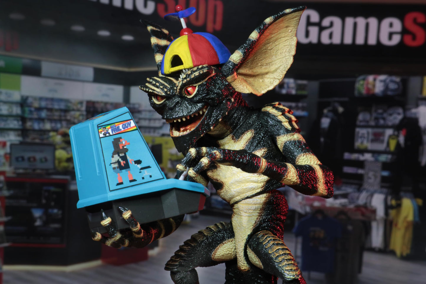 NECA Gremlins Ultimate Gamer Gremlin Action Figure, 7" Scale, Plastic, As Shown, Model 30768