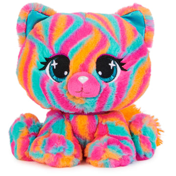 Gund P.Lushes Designer Fashion Pets Emelia Vento Premium Cat Stuffed Animal, Pink And Blue, 6