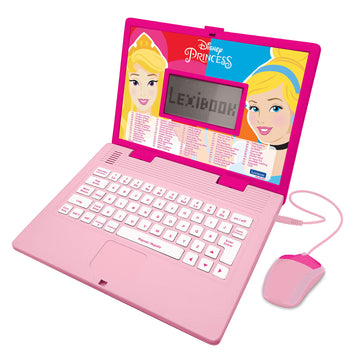Lexibook, Educational And Bilingual Laptop Spanish/English, Girls Toy With 124 Activities To Learn, Play Games And Music, Pink, Jc598Dpi2