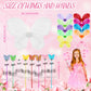 Chivao 15 Set Princess Fairy Wings Set 15 Pcs Butterfly Wings For Girls Butterfly Angel Wings 15 Pcs Fairy Wands Butterfly Costume For Girls Kids Christmas Dress Up Role Play (Colorful)