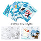 Dvbonike 24Pcs Polar Animals Coloring Books Winter Theme Diy Art Booklet Drawing Pattern Including Arctic Bear Penguin Birthday