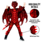 Morph Red Dragon Costume For Kids, Boys Halloween Dragon Costume With Wings, Fun Dress-Up For Parties And Events, Large