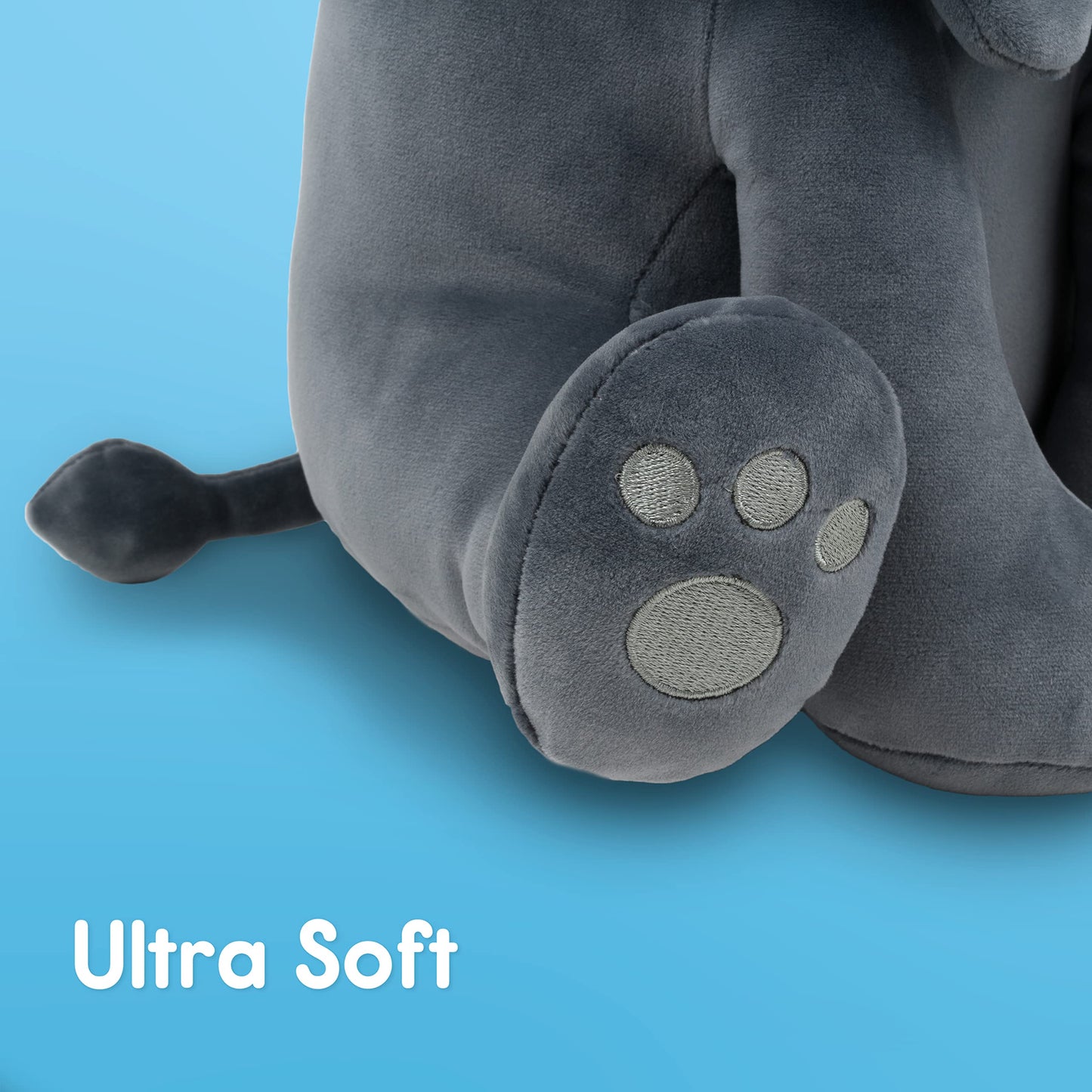 Snuggie Buggies Stuffed Animal Lion Gray | Ultra Soft Plushie Cute Stuffed Lion | Plush Safari Stuffed Animals For Kids