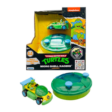 Teenage Mutant Ninja Turtles Leonardo Micro Shell Racer RC Vehicle, 2.4 GHz, Yellow, Classic Edition, Ages 5+