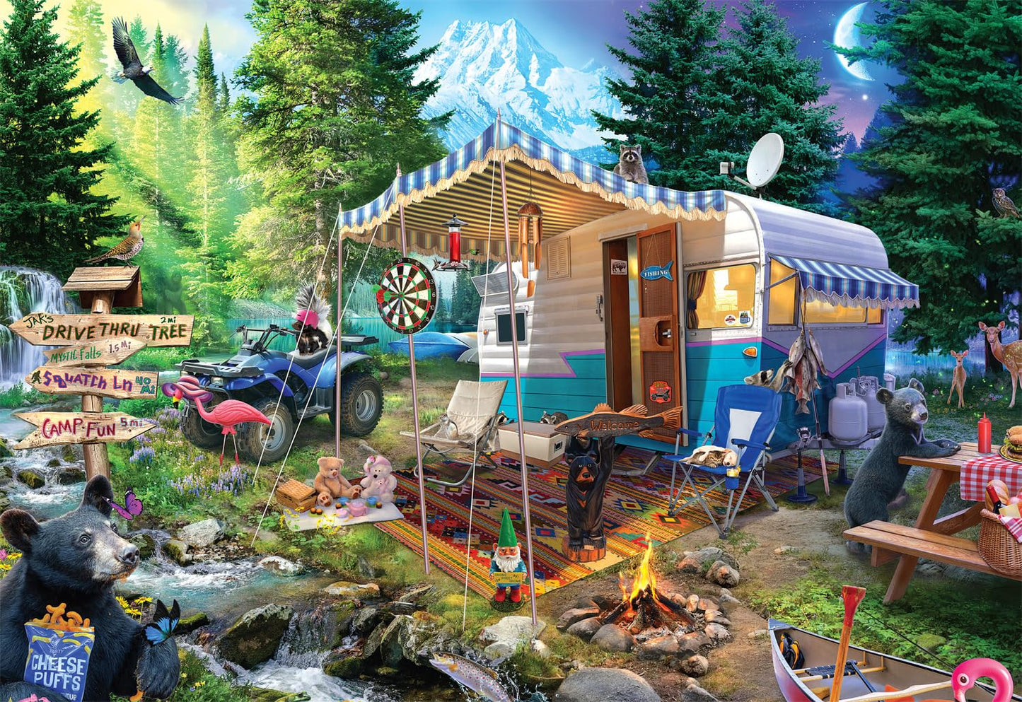 Buffalo Games - Jeff Haynie - Mountain Retreat - 2000 Piece Jigsaw Puzzle For Adults -Challenging Puzzle Perfect For Game Nights - Finished Size Is 38.50 X 26.50