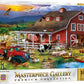 MasterPieces 1000 Piece Jigsaw Puzzle for Adults, Family, Or Youth - The Barnyard Crowd - 26.75x 19.25
