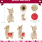 Dollibu I Love You Valentine Plush Beige Llama - Cute Stuffed Animal With Red Heart And Name Personalization Gift For Valentines