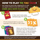 Tic Tac Taco - Family Card Game For Kids & Adults - Funny Card Games, Indoor Games For Groups, Fun Family Bonding - Easy To Play For Young Kids Ages 6+, 3-6 Players, 30Min Playtime By Donut & Lola