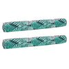 Aqua Oversized Inflatable Pool Noodle – 2 Pack – Soft Mesh Jumbo Noodle Pool Float – Teal/White Fern