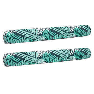 Aqua Oversized Inflatable Pool Noodle – 2 Pack – Soft Mesh Jumbo Noodle Pool Float – Teal/White Fern