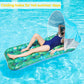 FindUWill Pool Floats mature-themed with Canopy - 2 Pack Large Pool Float Loungers with Headrest  Shade  Pool Float Raft for Sunbathing Pool Floaties for Vacation