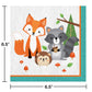 Creative Converting Wild One Woodland Animals Napkins, 16 ct, Multi-color, 6.5