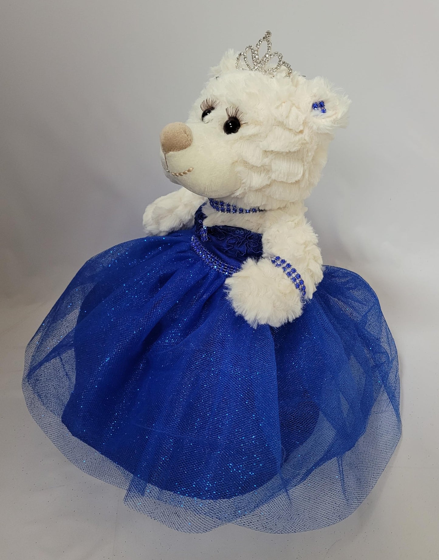 Kinnex Collections Since 1997 12' Quince Anos Quinceanera Last Doll Teddy Bear With Dress (Centerpiece) ~ Arc09831-15 (Royal Blue)