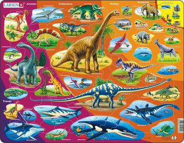 Larsen Puzzles Nature History 85 Piece Children'S Educational Jigsaw Puzzle