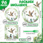 Sunnyray 96 Pcs Mallard Duck Party Decorations Supplies Duck Hunting Birthday Party Tableware Set Mallard Duck Baby Shower Plate