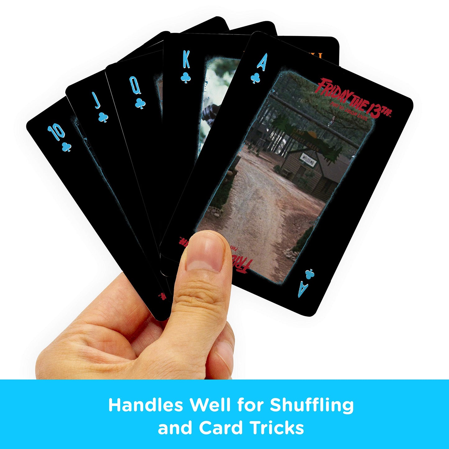 Aquarius Friday The 13Th Playing Cards - Friday The 13Th Themed Deck Of Cards For Your Favorite Card Games - Officially Licensed Friday The 13Th Merchandise & Collectibles
