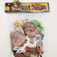 21 Pcs Plastic Indian Figures Playset Toy Native American Figures with Horse, Tent, Totem etc. Wild West Cowboy Miniature Kit Gr