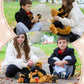 Beniny 5Pcs German Shepherd Stuffed Animals Dog Set - Mommy Black Large German Shepherd Plush 20 Inch With 4 Puppies -Stuffed Ge