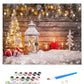 Paint By Numbers For Adults Without Frame  Christmas Decoration Tree Light Gingerbread Man Board Paint By Numbers Kits On Canvas Diy Acrylic Painting For Kids Beginner  16 X20  -Like New