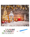 Paint by Numbers for Adults Without Frame, Christmas Decoration Tree Light Gingerbread Man Board Paint by Numbers Kits on Canvas DIY Acrylic Painting for Kids Beginner, 16x20-Like New Condition