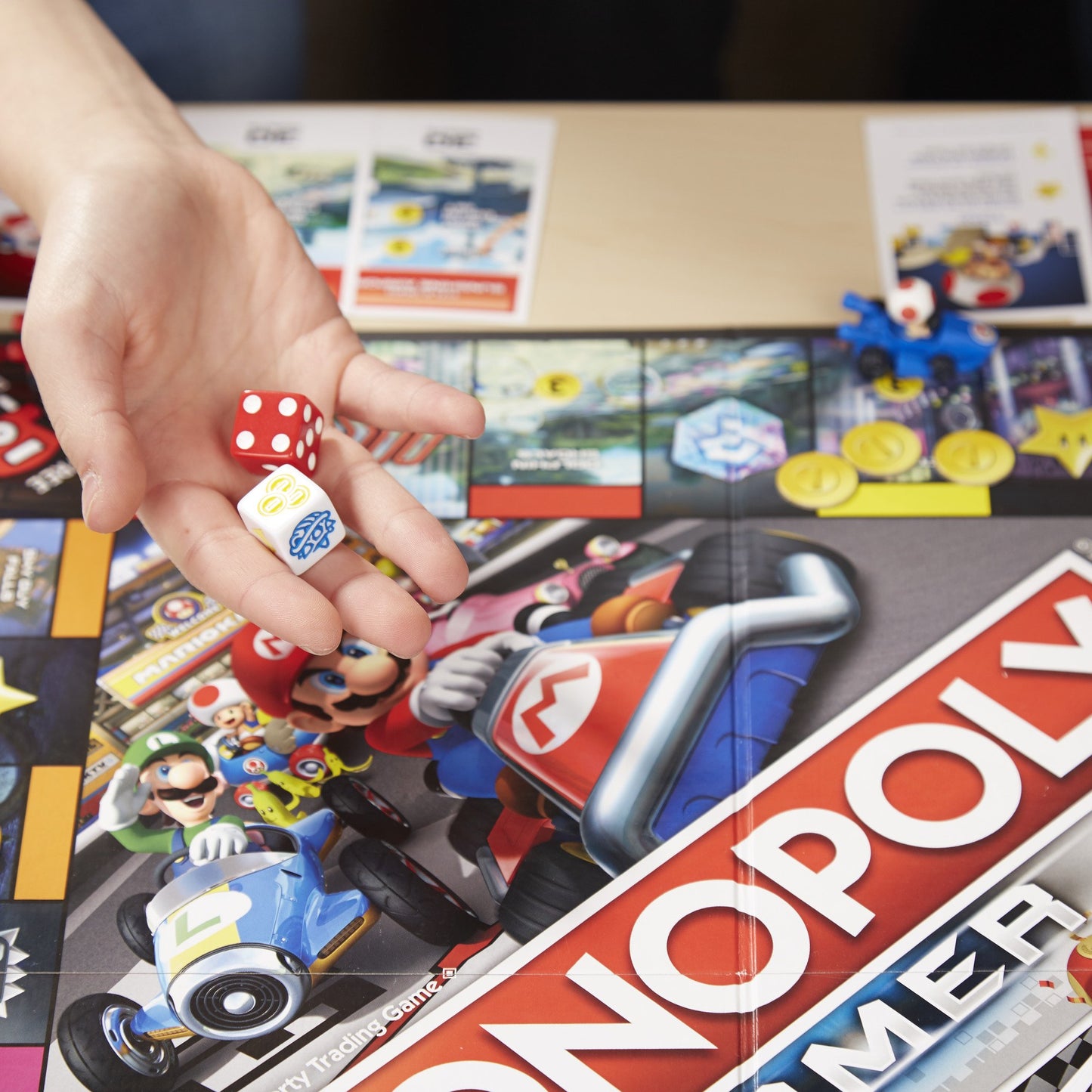 Monopoly Gamer Mario Kart Board Game - Model 43220-777 - Fun Multiplayer Racing Experience