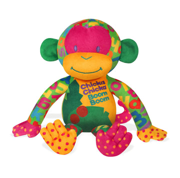 Yottoy Contemporary Collection | Chicka Chicka Boom Boom Soft Stuffed Plush Monkey Toy -7.5”