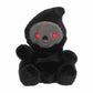 Aurora Spooky Palm Pals Omen Grim Reaper Stuffed Animal - Fun Collectible Plush for Kids and mature-themed Collectors - Perfect for Halloween Decorations and Gifts - Black 5 Inches