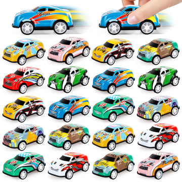 Hxezoc 50 Pack Mini Racing Car for Classroom Prizes, Party Favors for Kids Toddlers 4-8 Years Old, Bulk Pull Back Car Toys for C