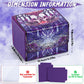 Uaono Deck Box For Mtg Cards, Trading Card Storage Box Holds 120+ Sleeved Commander Deck, Pu Leather Card Box Suits Tcg Magic Cards With 2 Dividers (Violet,Lotus)