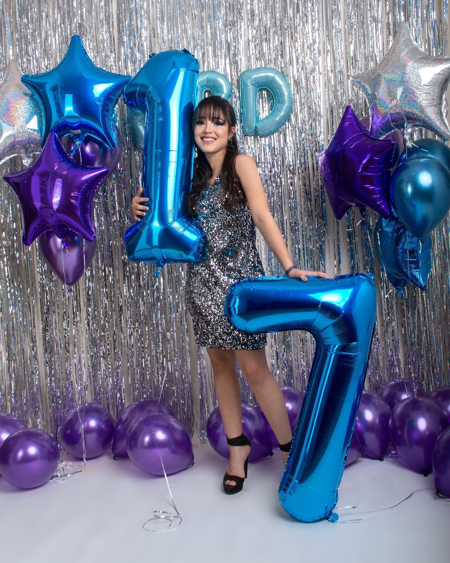 Navy Blue Number 17 Balloon 40 Inch, 17 Number Balloon, 17Th Navy Blue Birthday Decorations, 17 Year Old Girls Boys Blue Party S