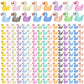 CRTWDMAN 240Pcs Luminous Mini Resin Ducks - Glow in the Dark Tiny Ducks for Party Favors, Decorations, and Collectibles