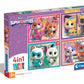 Clementoni - Supercolor SuperKitties 12,16,20 and 24 Pieces Children 4 Years, Cartoon Jigsaw Puzzles, Made in Italy, Multicolour