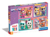 Clementoni - Supercolor SuperKitties 12,16,20 and 24 Pieces Children 4 Years, Cartoon Jigsaw Puzzles, Made in Italy, Multicolour