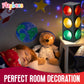 Playbees Traffic Light Lamp - USB 12.25" Blinking Modes, Plastic, Red/Green/Yellow, Ideal for Kids' Bedrooms and Pretend Play