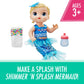 Baby Alive Shimmer ‘n Splash Mermaid Doll, Brown Hair, Plastic, Model E3693