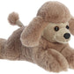 Aurora Adorable Mini Flopsie Paysley Poodle Stuffed Animal - Playful Ease - Timeless Companions - Brown 8 Inches