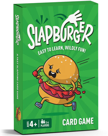 Slapburger Card Game - Fast-Paced Kids And Family Games For Ages 4 And Up - Fun Card Game For Birthdays, Classroom, Camping, Game Night & Friends - Easy To Play, 2 To 6 Players, 15 Minutes Playtime