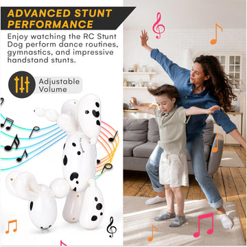 Top Race Remote Control Robot Dog - Smart Robotic Puppy Toy For Toddler - Fun Interactive Rc Dogs - Durable Plastic Material - V
