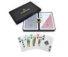 Copag 4-Color Design 100% Plastic Playing Cards, Poker Size Jumbo Index Red/Blue Double Deck Set