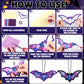 Qyeahkj 36 Set Halloween Bat Suncatchers Crafts for Kids DIY Hanging Bat Window Tissue Paper Crafts Kit Bat Hanging Decor for Ha