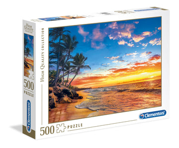 Clementoni - 35058 - Collection Puzzle For Adults And Children - Paradise Beach - 500 Pieces